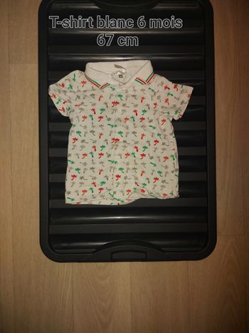 Polo blanc 6 mois 67 cm