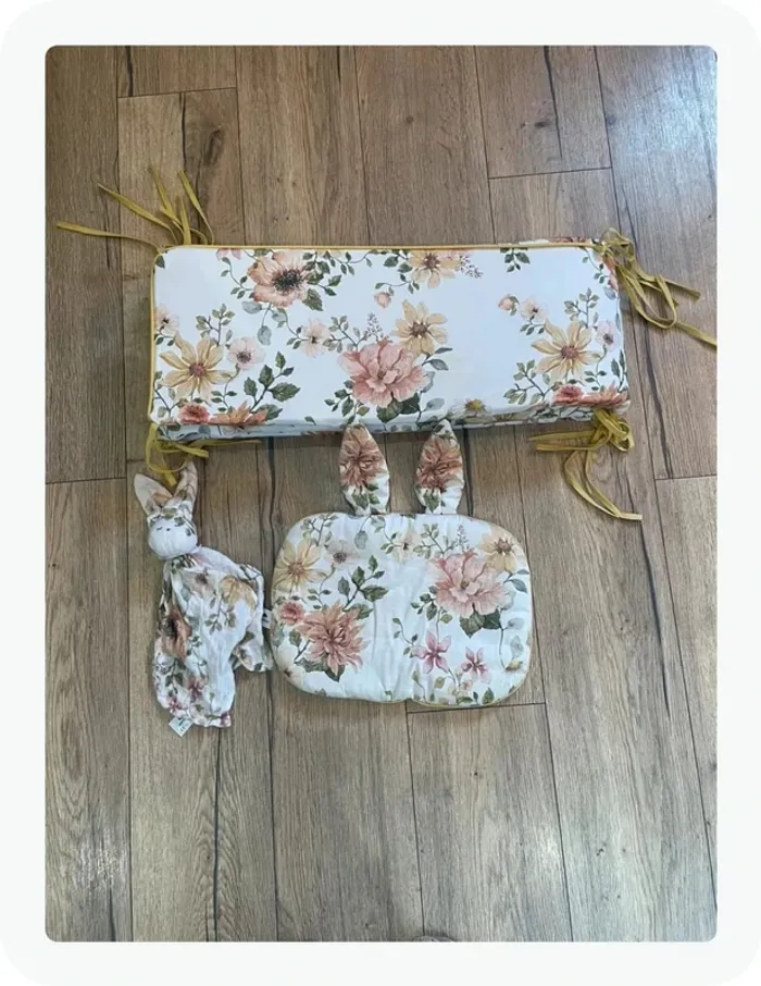 Ensemble de lit bébé fille Jardin Anglais - photo numéro 3
