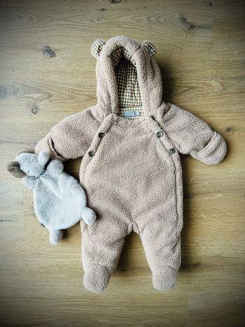Combinaison pilote en sherpa Bout’chou taille 3 mois