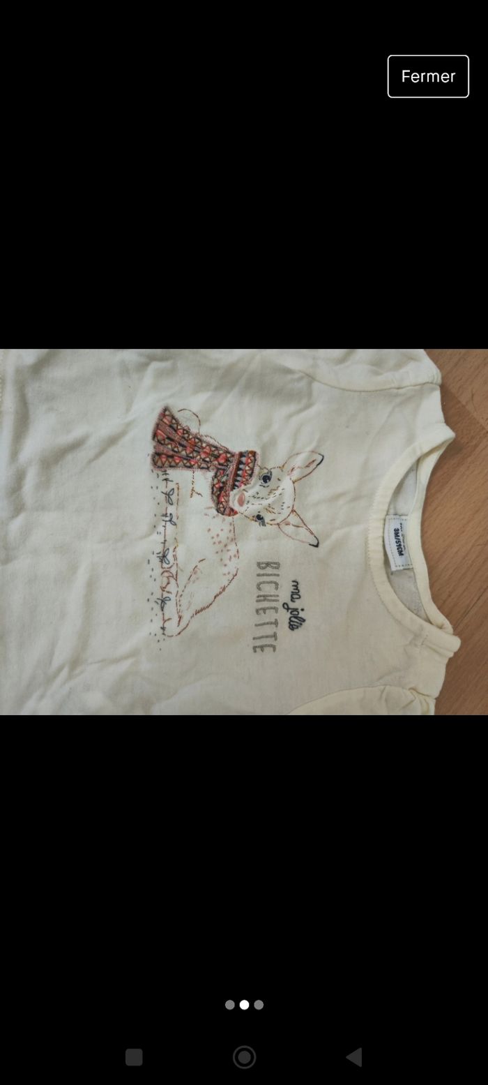 Tee-shirt manches longues bichette - photo numéro 3