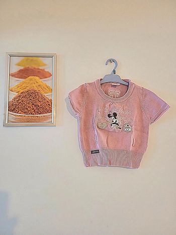 Pull sans manches "disney" rose taille 2 ans