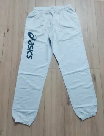 Pantalon jogging homme sport Asics blanc neuf