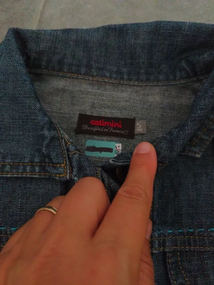 Veste en jean catimini - photo numéro 2