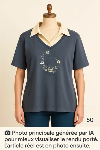 Tee-shirt col chemise T50 XL Collectie