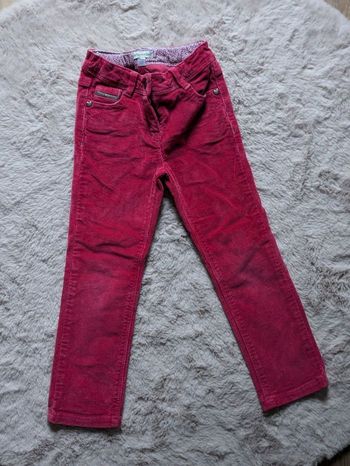 Pantalon hiver réglable velours fille 4 ans