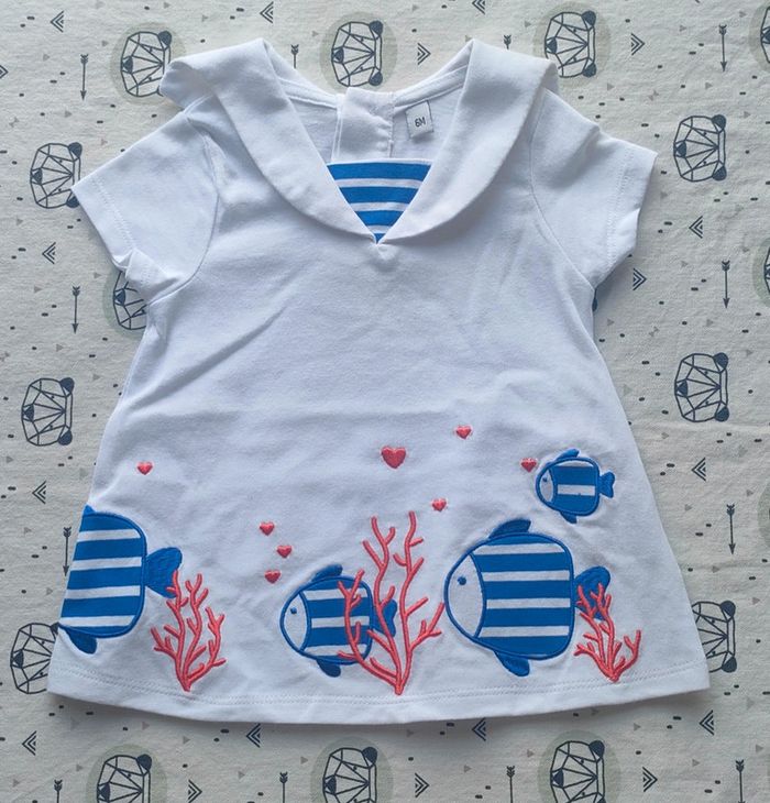 Ensemble fille neuf taille 6 mois - photo numéro 2