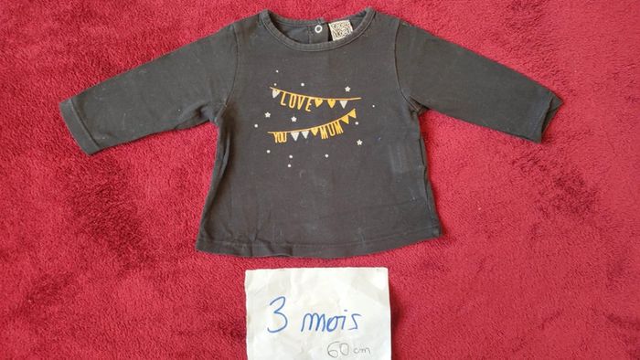 T-shirt taille 3 mois