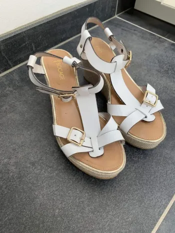 Chaussure compensée blanche