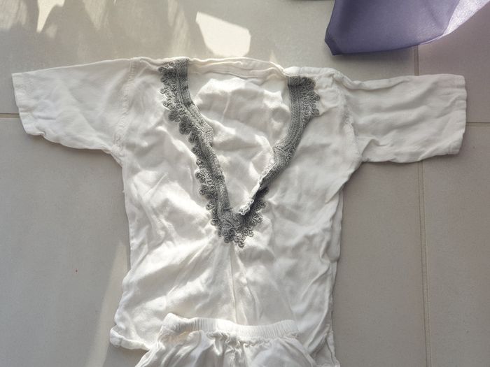 1 ensemble pantalon t shirt blanc léger 2 ans - photo numéro 2