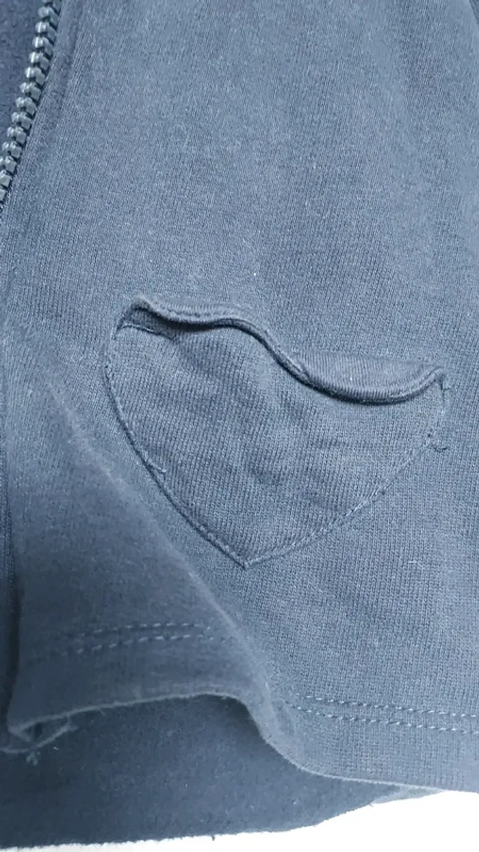 Veste fille en 12mois bleu marine - photo numéro 2