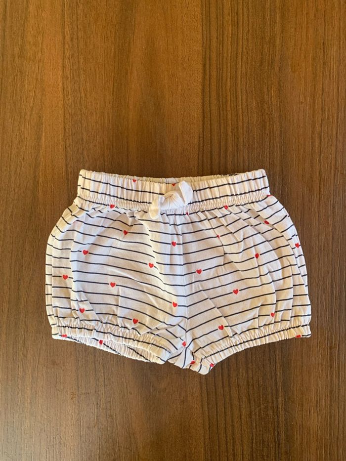 Culotte Kiabi 3 mois cœurs
