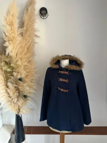 Manteau cape poncho bleu marine M/38