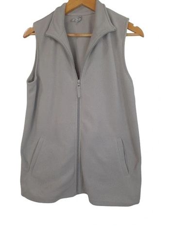 Veste sans manches polaire blancheporte