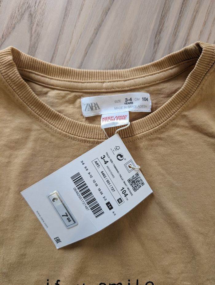 T-shirt Zara neuf - photo numéro 2