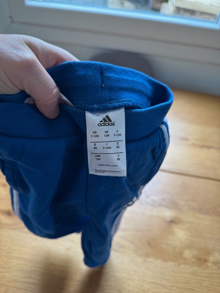 Jogging Adidas Spiderman 9-12 Mois – Bleu – Très Bon État – Réduction sur Lot - photo numéro 3