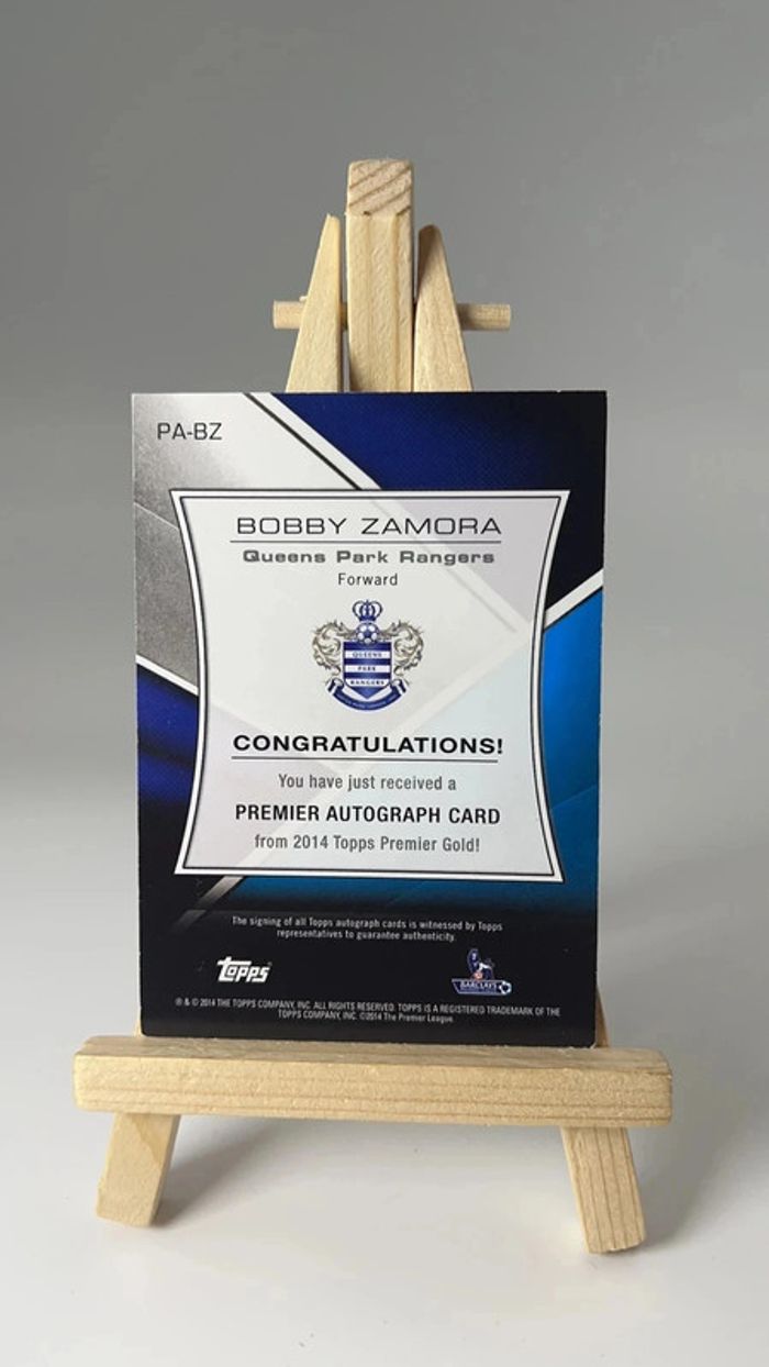 2014 Topps Premier Gold Premier voiture Bobby Zamora #PA-BZ voiture - photo numéro 4