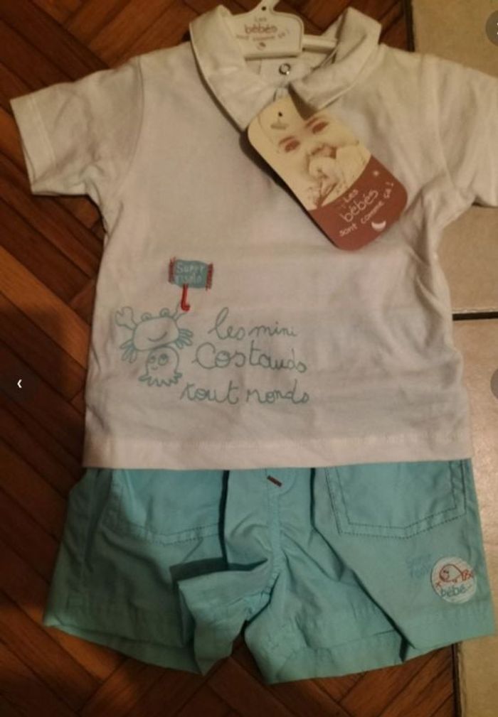 Ensemble bébé 6 mois neuf Absorba