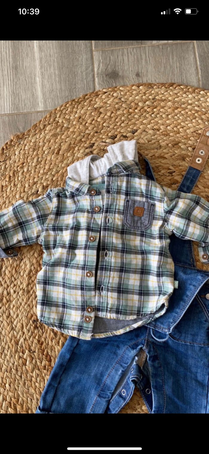 Salopette et chemise obaidi - photo numéro 2