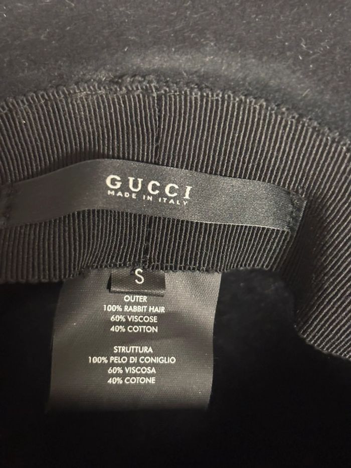 Chapeaux Gucci femme noir et turquoise taille s - photo numéro 8