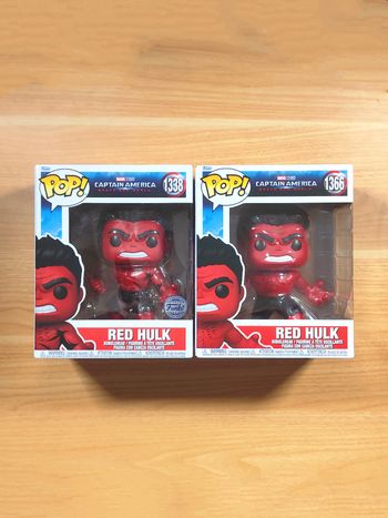 Lot 2 Funko Pop! Marvel : Red Hulk (Brave New World) - Éditions Spéciales