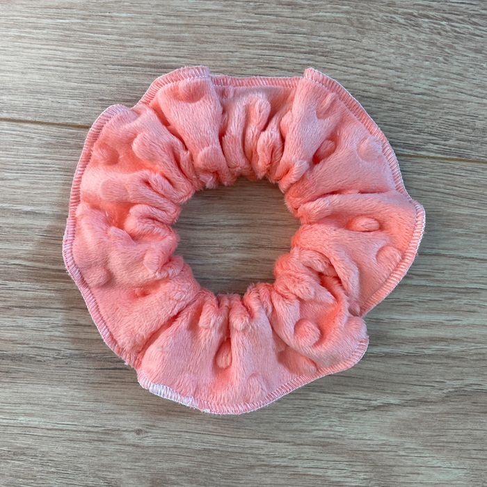 chouchou scrunchie corail - photo numéro 2