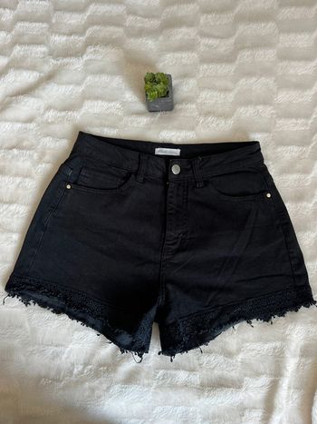 Short en jean noir cache cache S