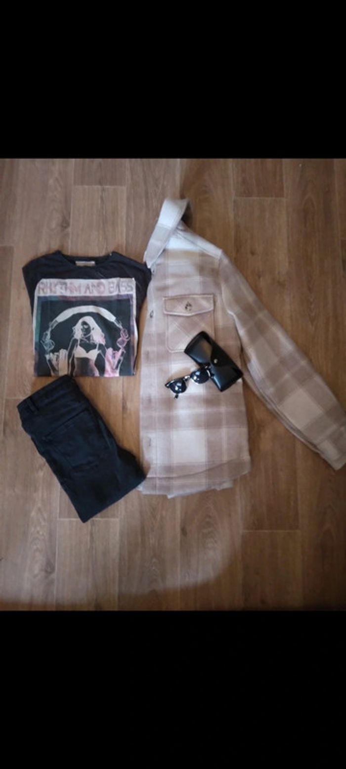 🌸Tee-shirt gris XS avec imprimé 🌸 - photo numéro 5