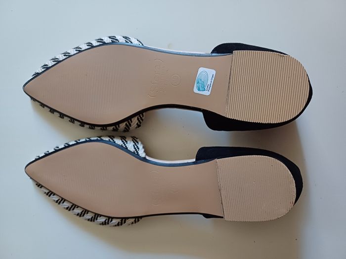 Jolies ballerines ouvertes et plates imprimé géométrique Sfera - photo numéro 7