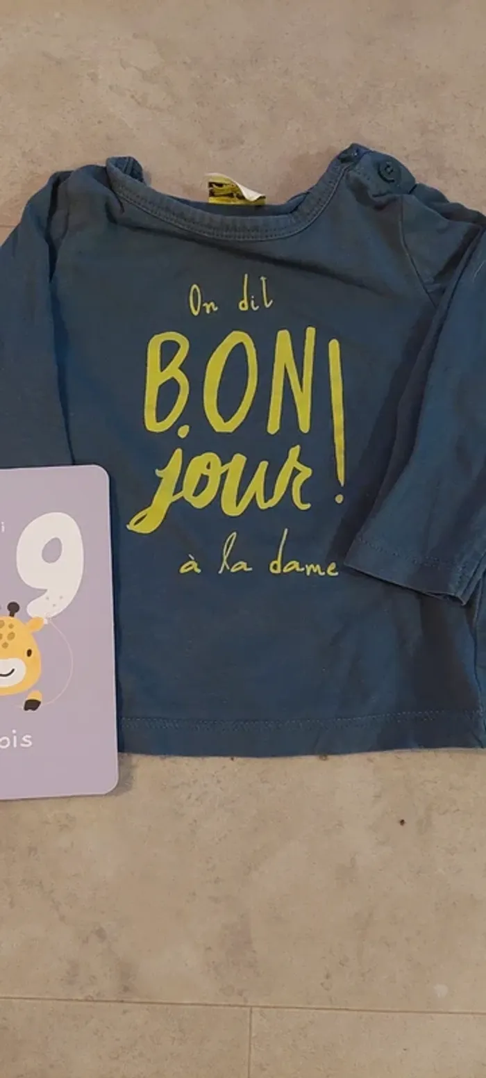T shirt manches longues tape à l'œil 9 mois - photo numéro 3