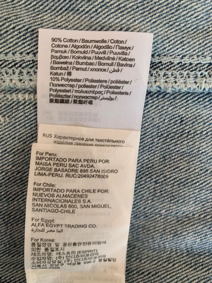 Veste en jean Esprit bleu clair taille 38 - photo numéro 12