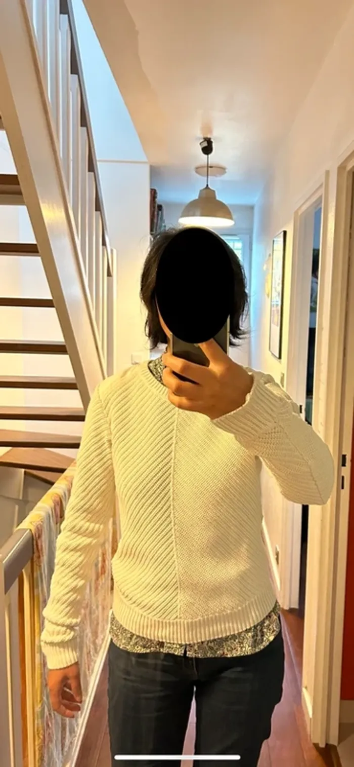 Pull en coton femme taille M Acquaverde - photo numéro 2