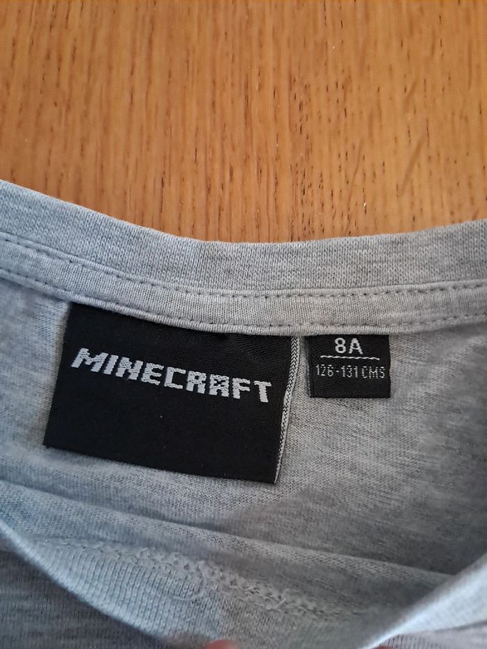 Tee-shirt manche longue Minecraft 8 ans - photo numéro 4