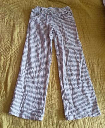 Pantalon rayé large taille 11/12 ans