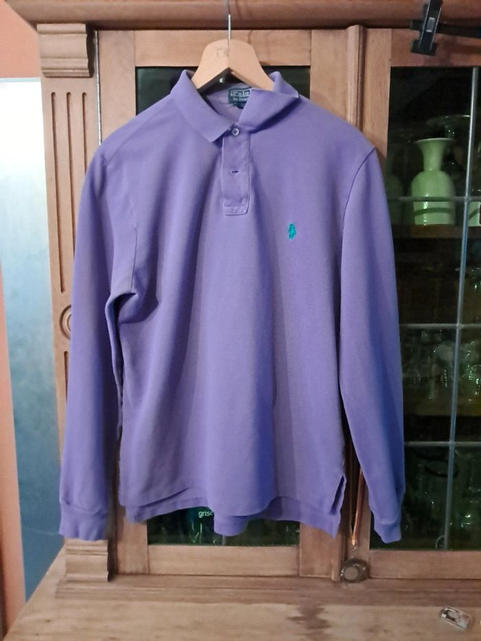 Ralph Lauren polo Mauve manches Longues en taille M