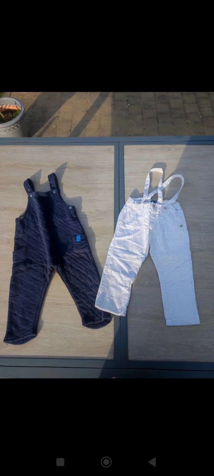 2 salopettes 24 mois