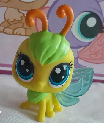 Figurine Littlest Pet Shop Abeille jaune et verte