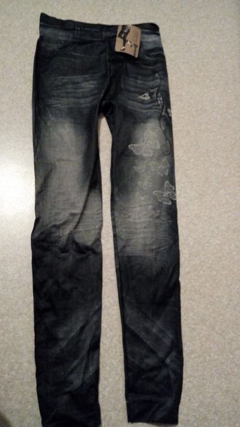 Legging imitation jean usé neuf