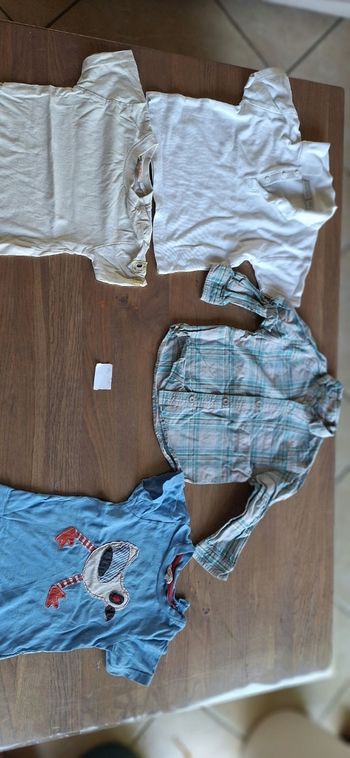 Tee shirts été manches courtes 24 mois