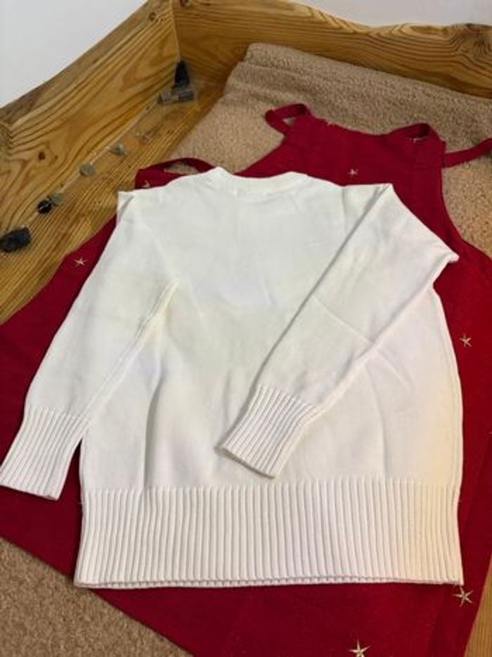 Pull Ami Paris Blanc, taille s, neuf - photo numéro 3