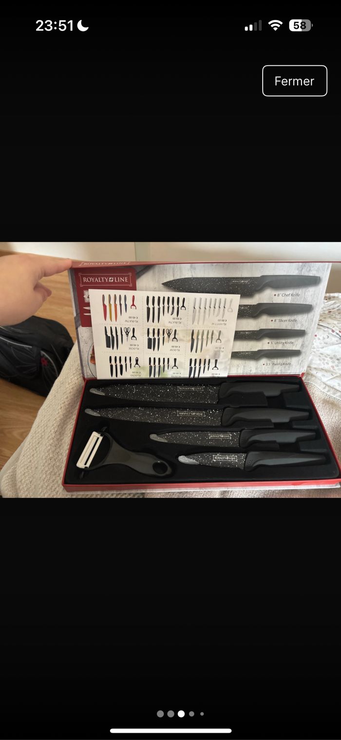 Coffret couteaux de cuisine - photo numéro 2