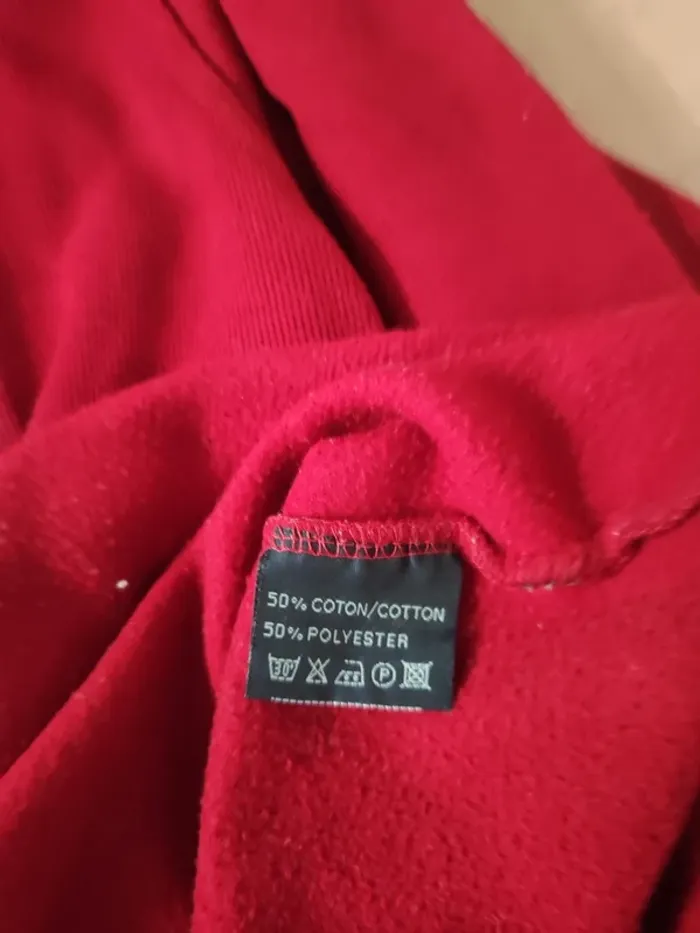 Pull Homme Col Rond Ethnic Blue Rouge - Taille XL - Coton Polyester - Très Bon État - photo numéro 5