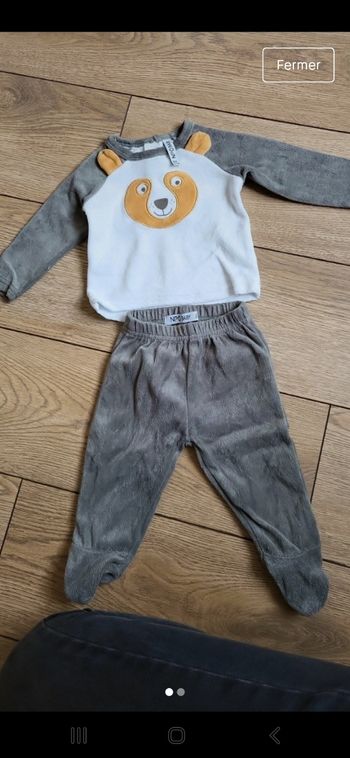 Pyjama chaud et douillet 6 mois