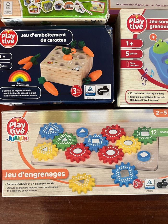 Lot de jeux 1er âge en bois
