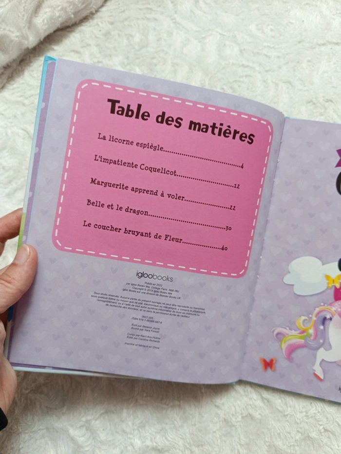 Livre enfant Contes de fées de belles histoires en 5 minutes Licorne Igloobooks - photo numéro 3