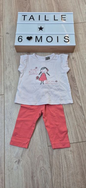 Ensemble fille 6 mois