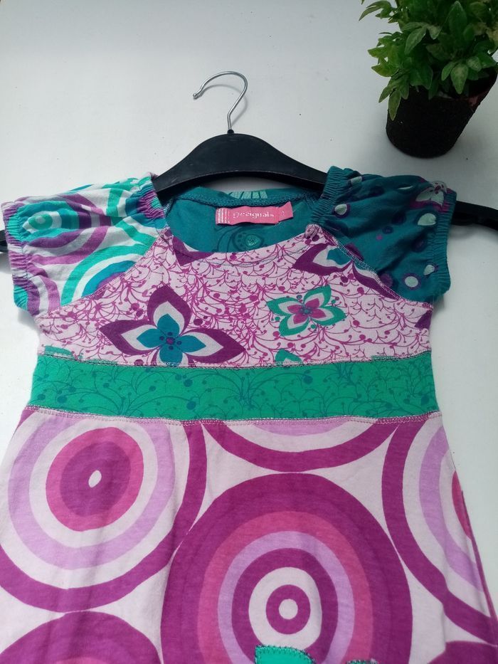 Robe fleurie /fille /desigual/4 ans - photo numéro 8