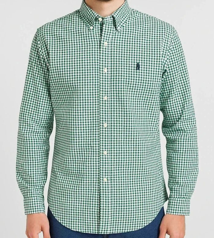 Chemise Ralph Lauren à Carreaux Vert & Bleu – Vintage Y2K