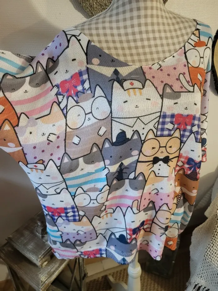 Pull d'été chat - photo numéro 2