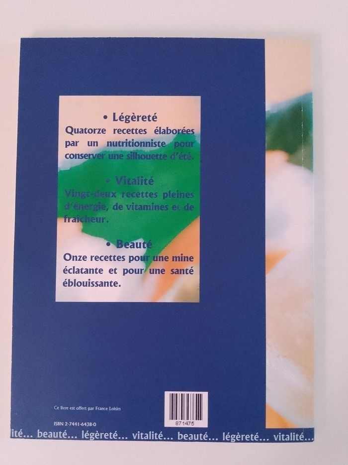 Livre Cuisine d'été Éditions France loisirs - photo numéro 3