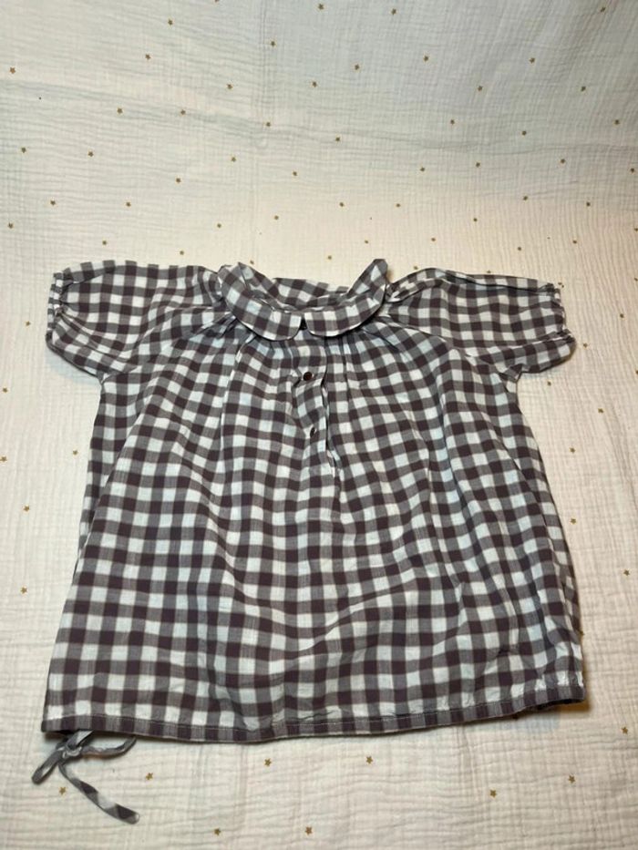 Blouse à carreaux Bonton 4 ans